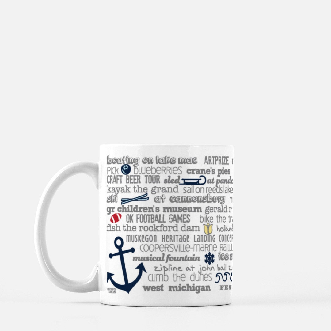Mug - 11oz West Michigan Bucket List