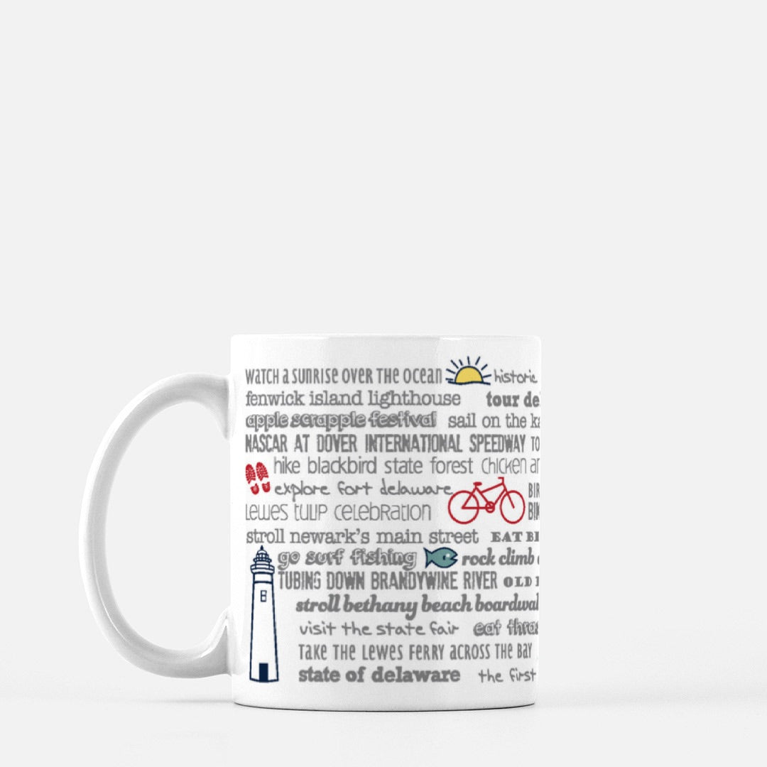 Mug - 11oz Delaware Bucket List