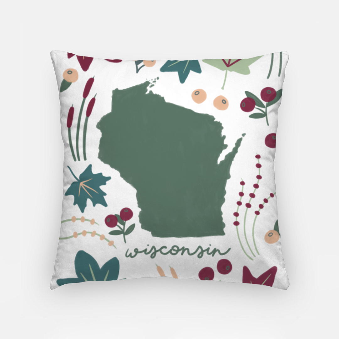 Pillowcase 18 Inch - Wisconsin Fresh State
