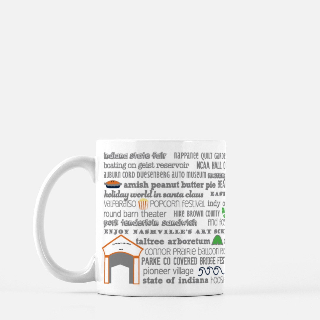 Mug - 11oz Indiana Bucket List