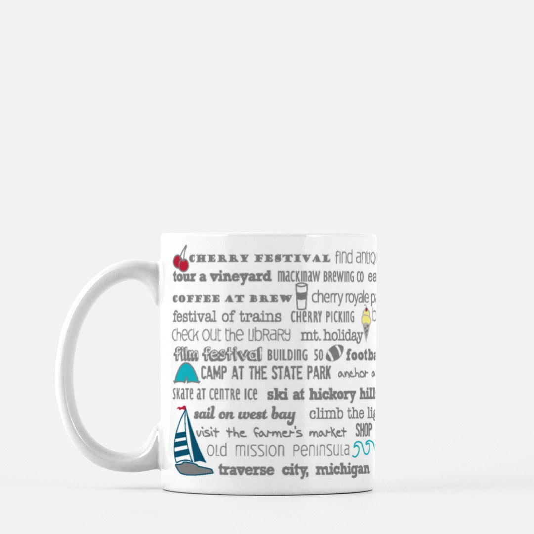Mug - 11oz Traverse City Bucket List