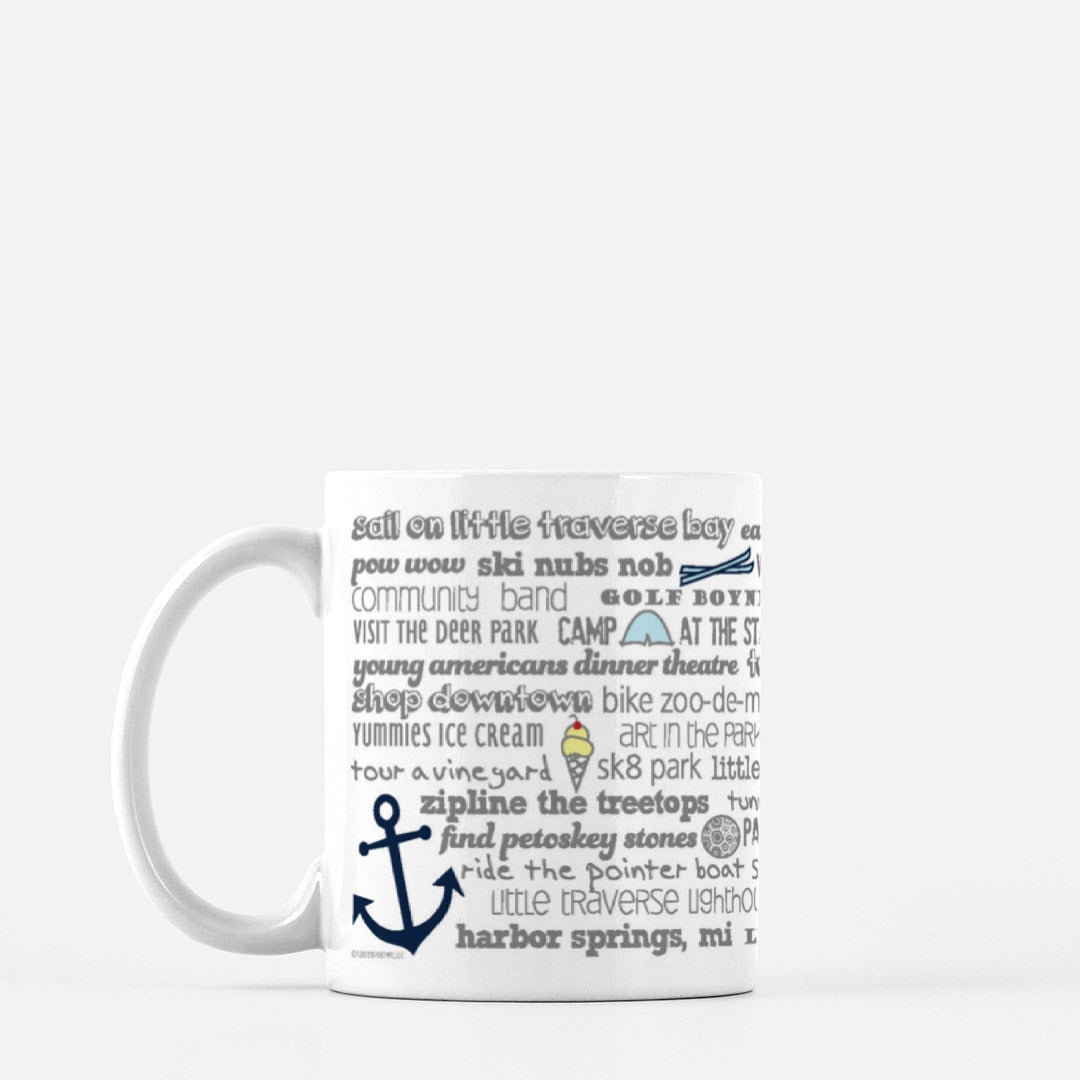 Mug - 11oz Harbor Springs Bucket List