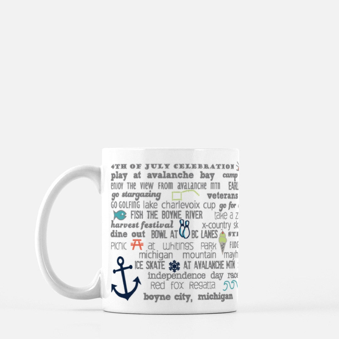 Mug - 11oz Boyne City Bucket List