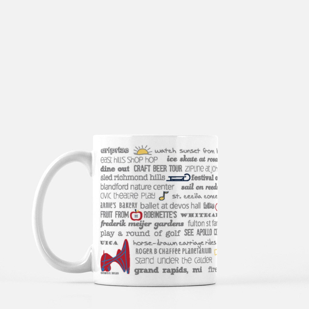 Mug - 11oz Grand Rapids Bucket List