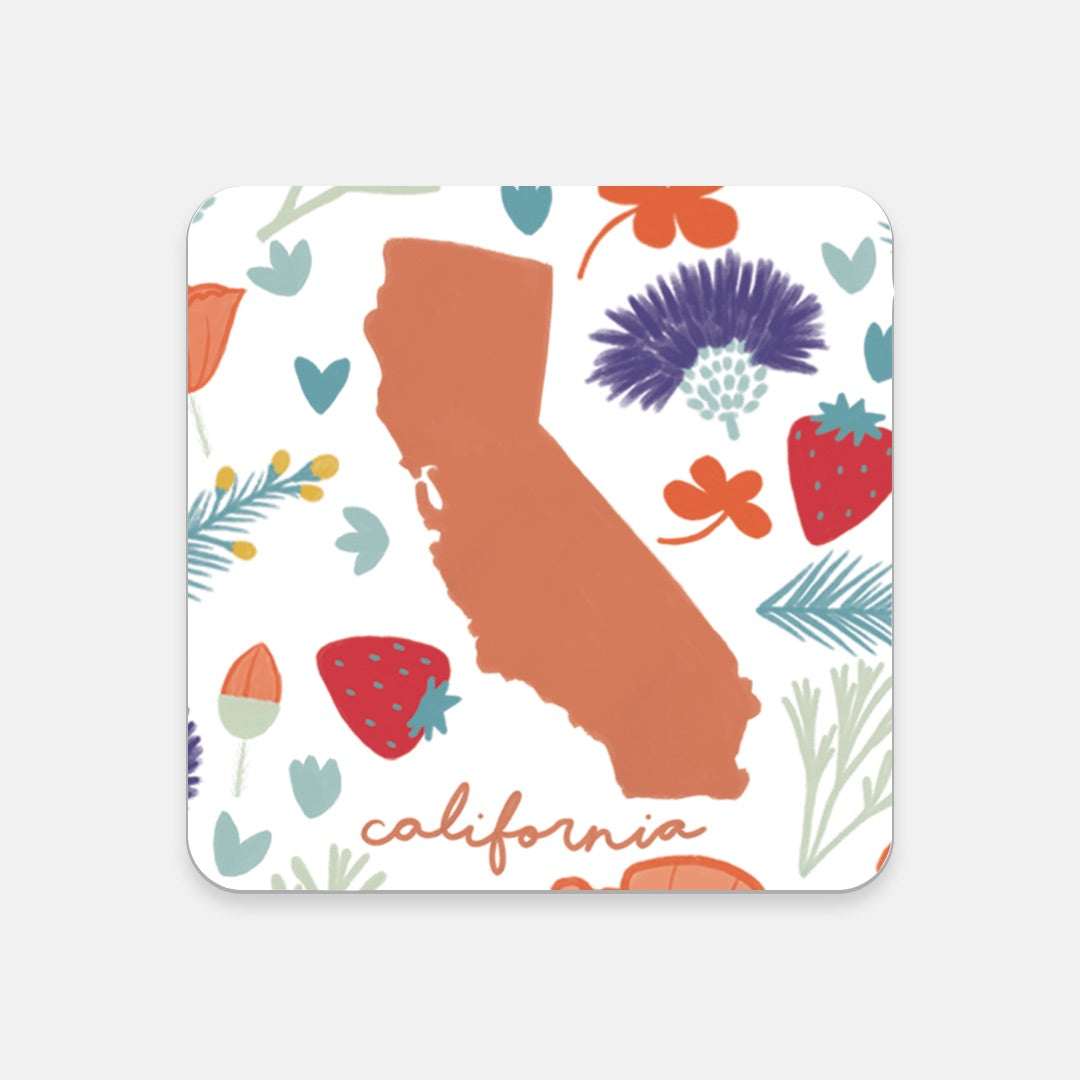 Cork Coaster - California Fresh State