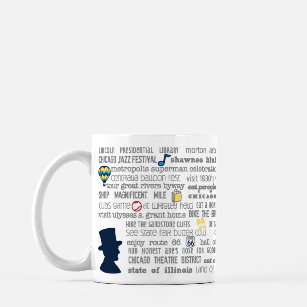 Mug - 11oz Illinois Bucket List