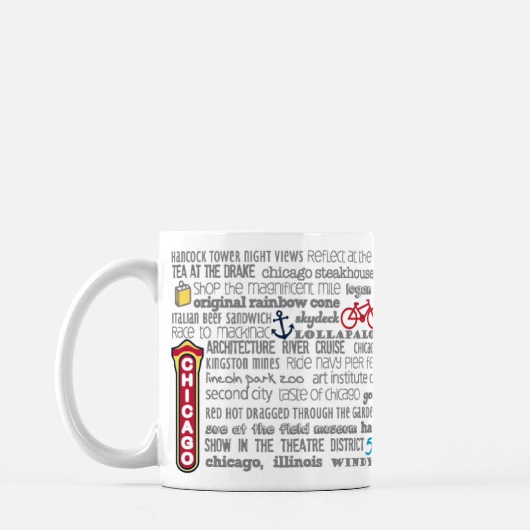 Mug - 11oz Chicago Bucket List