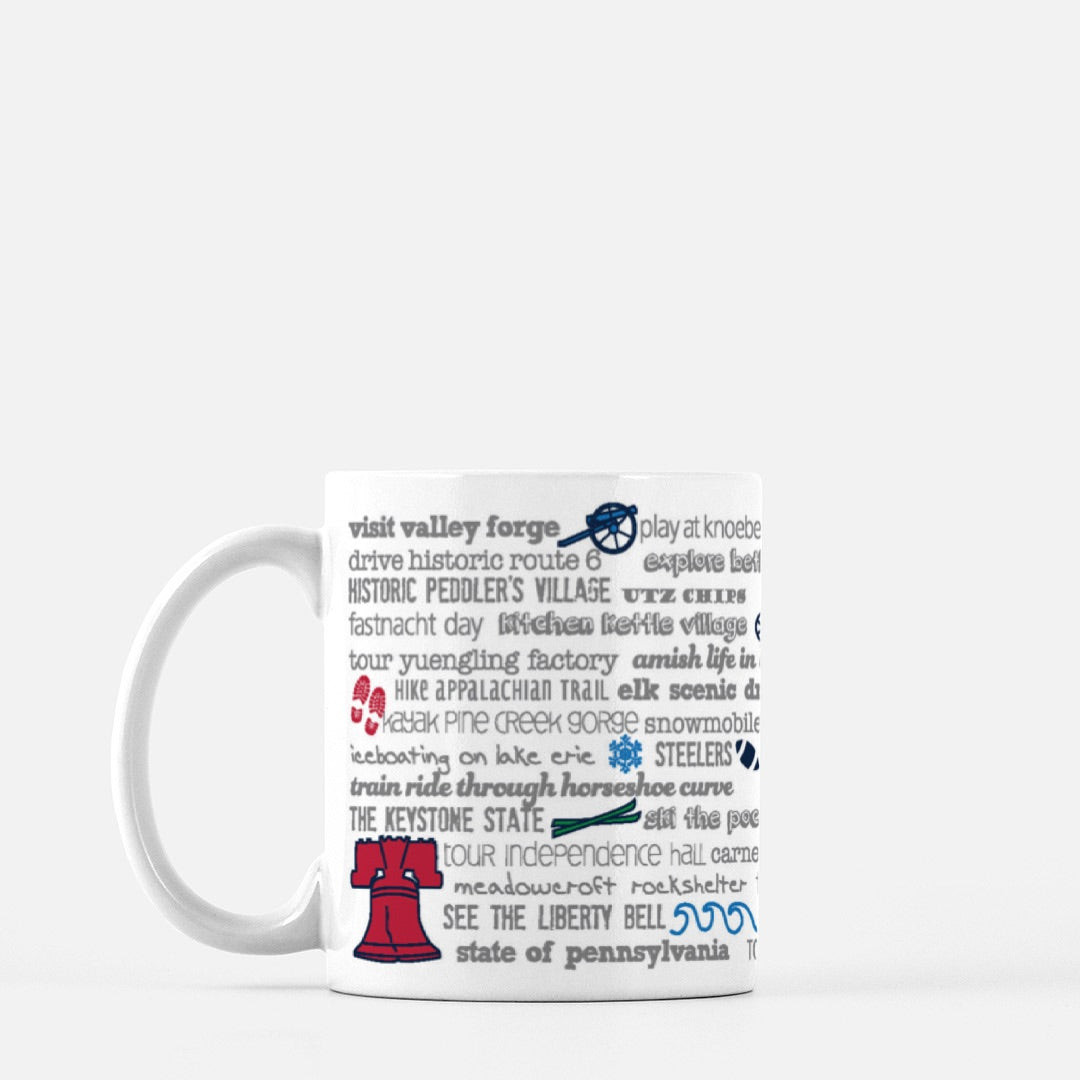 Mug - 11oz Pennsylvania Bucket List