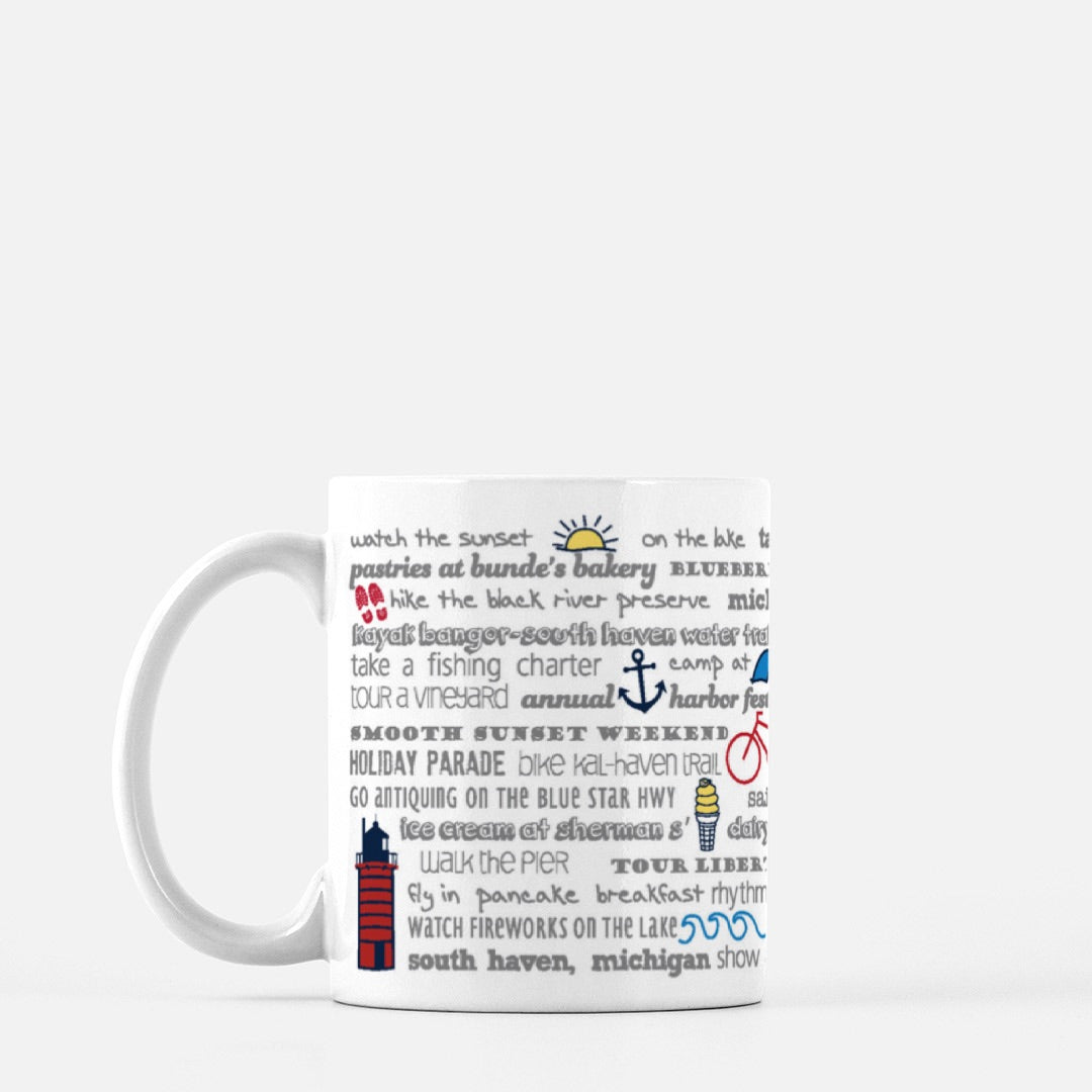 Mug - 11oz South Haven Bucket List