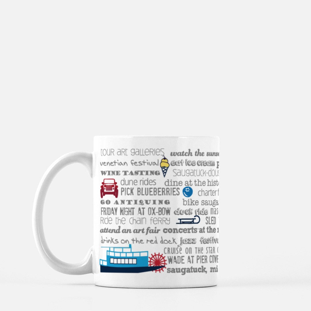 Mug - 11oz Saugatuck Bucket List