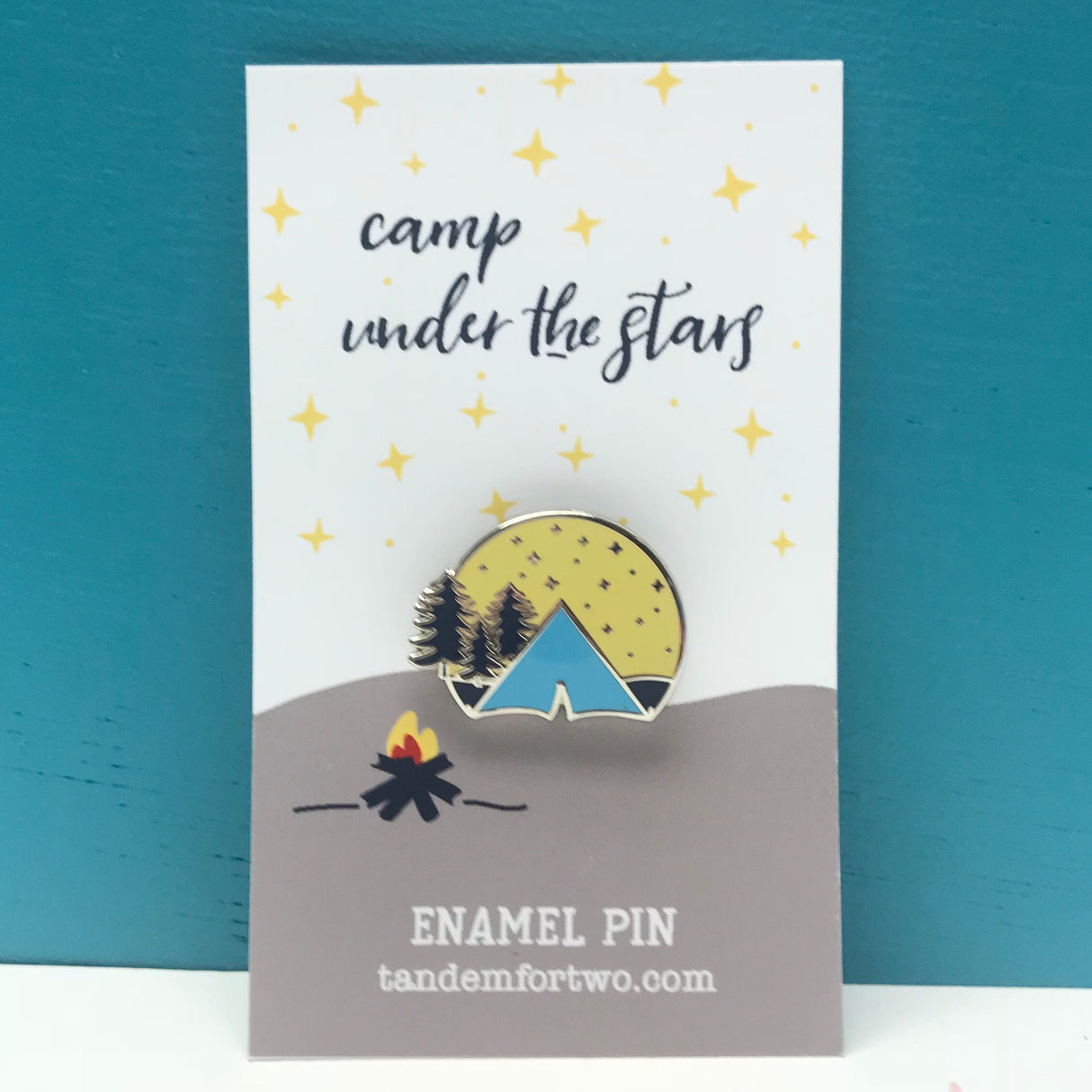 Enamel Pin - Camp Under the Stars - Tandem For Two