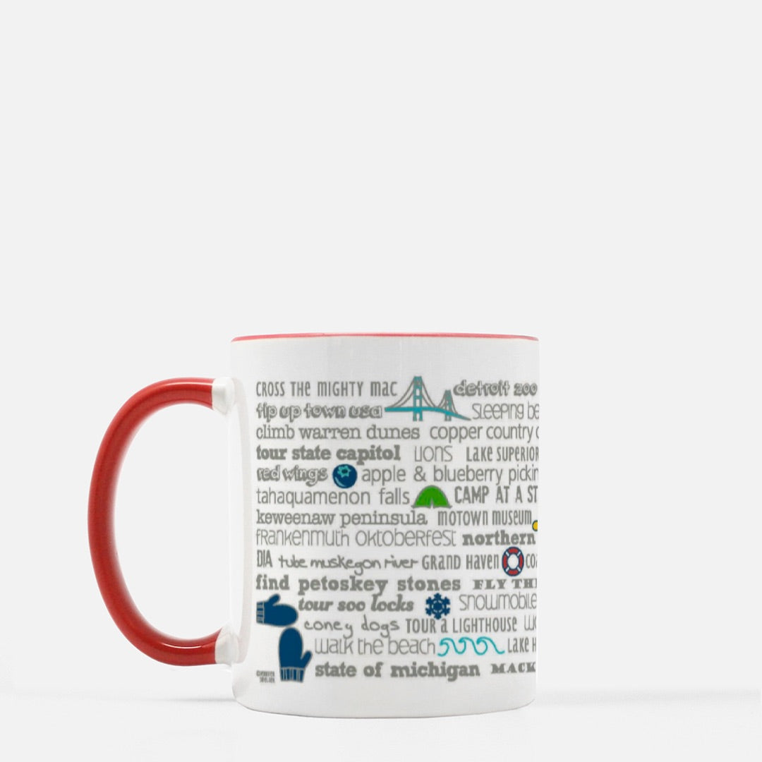 Mug 11 oz - Michigan Bucket List