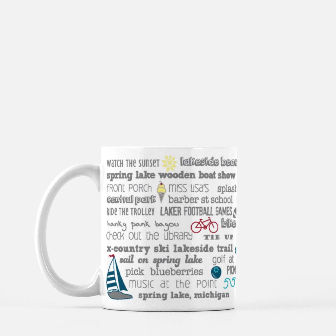 Mug - 11oz Spring Lake Bucket List