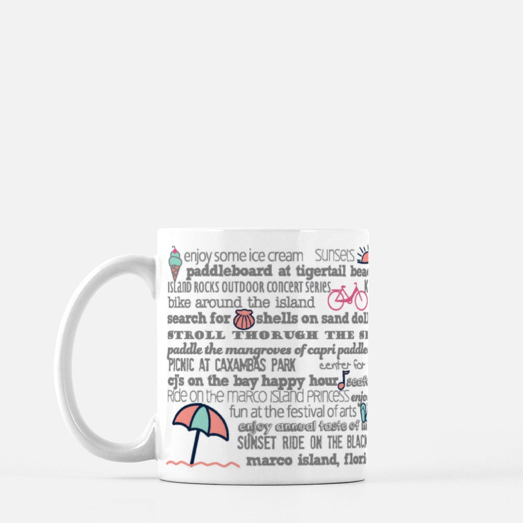 Mug - 11oz Marco Island Bucket List