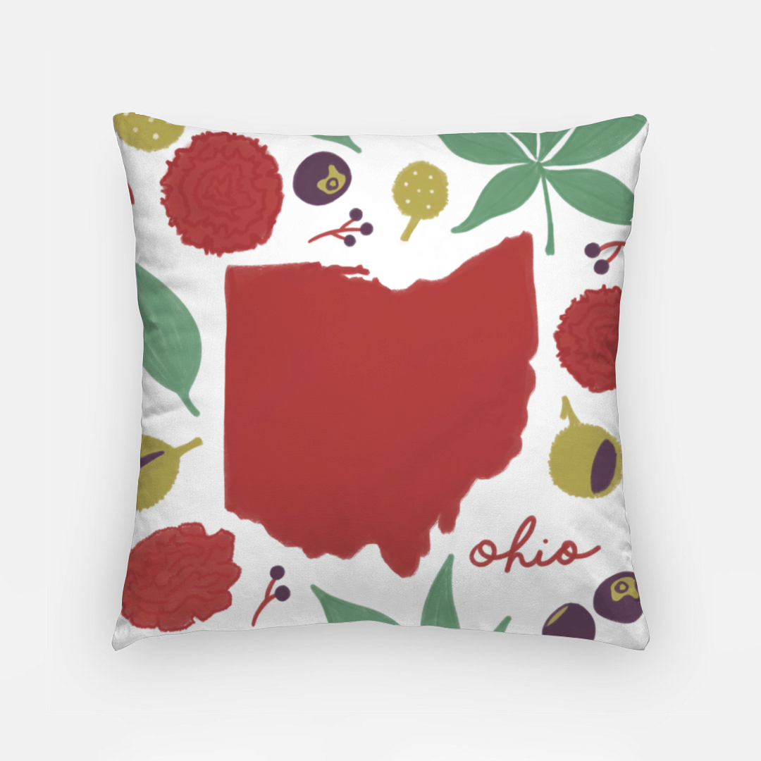 Pillowcase 18 Inch - Ohio Fresh State