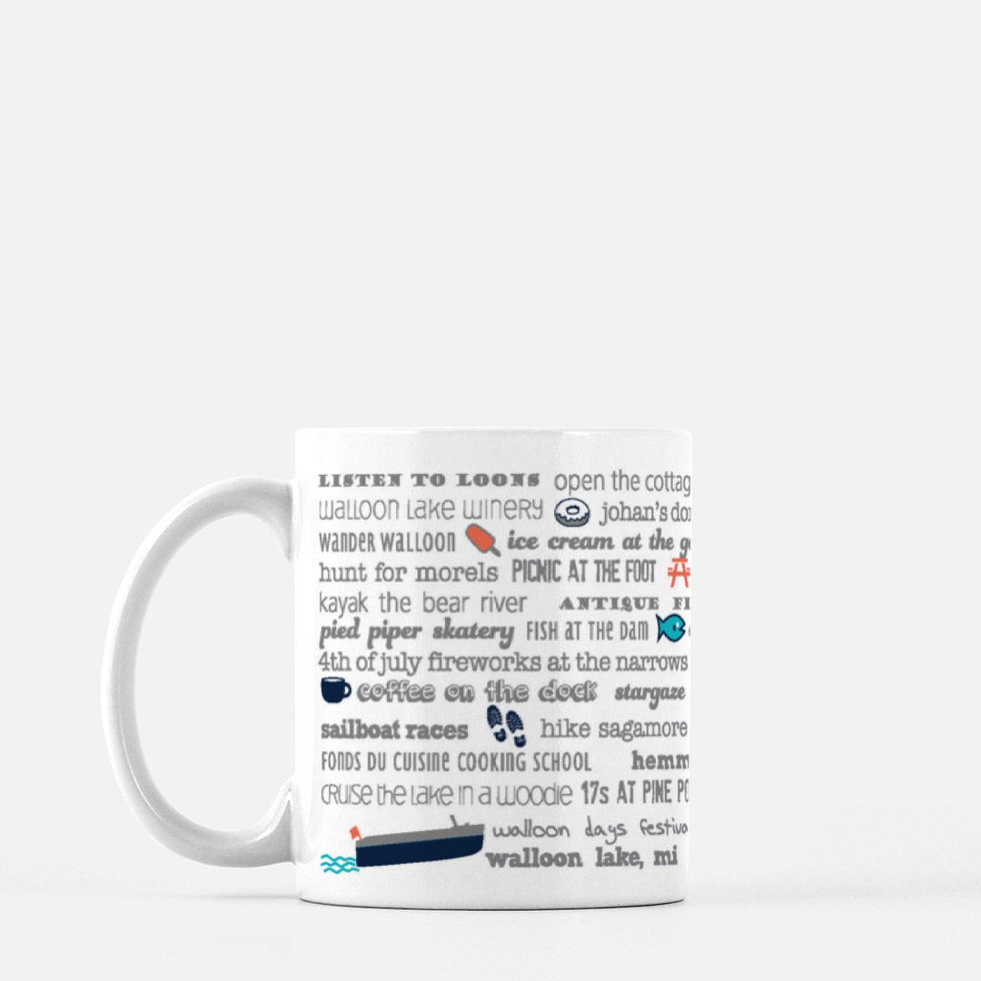 Mug - 11oz Walloon Lake Bucket List
