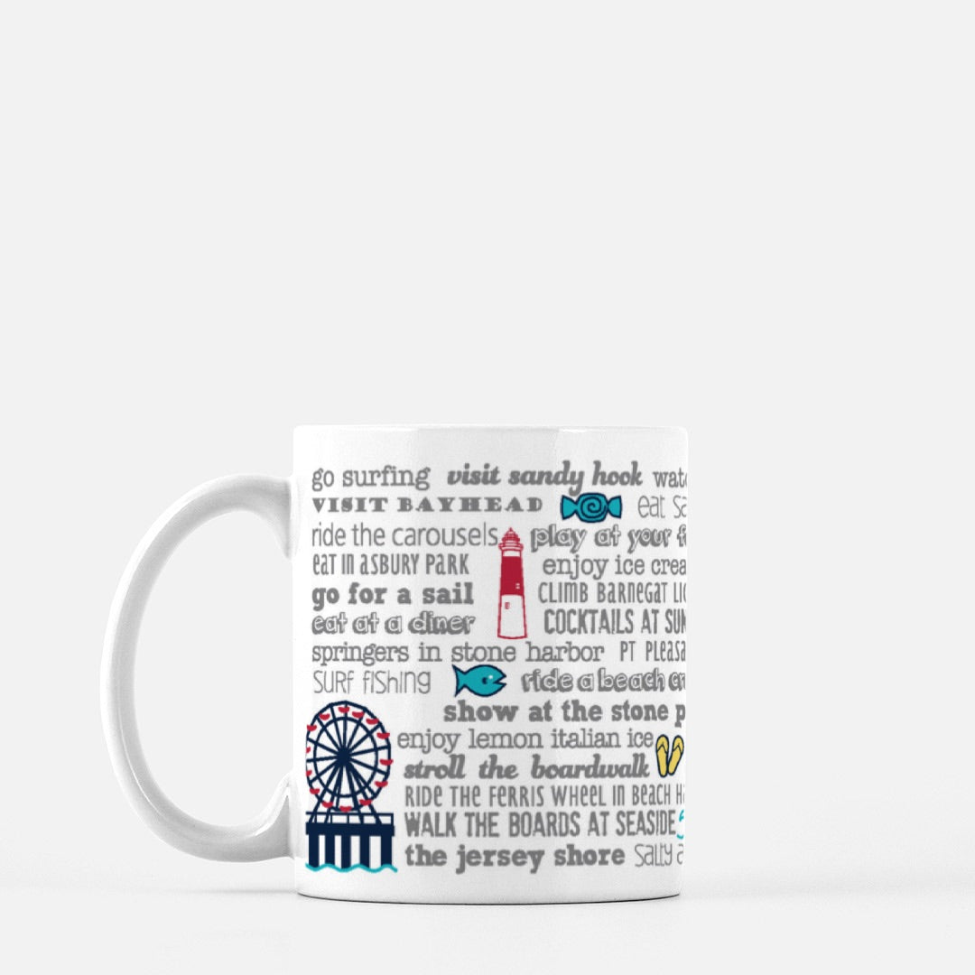 Mug - 11oz Jersey Shore Bucket List