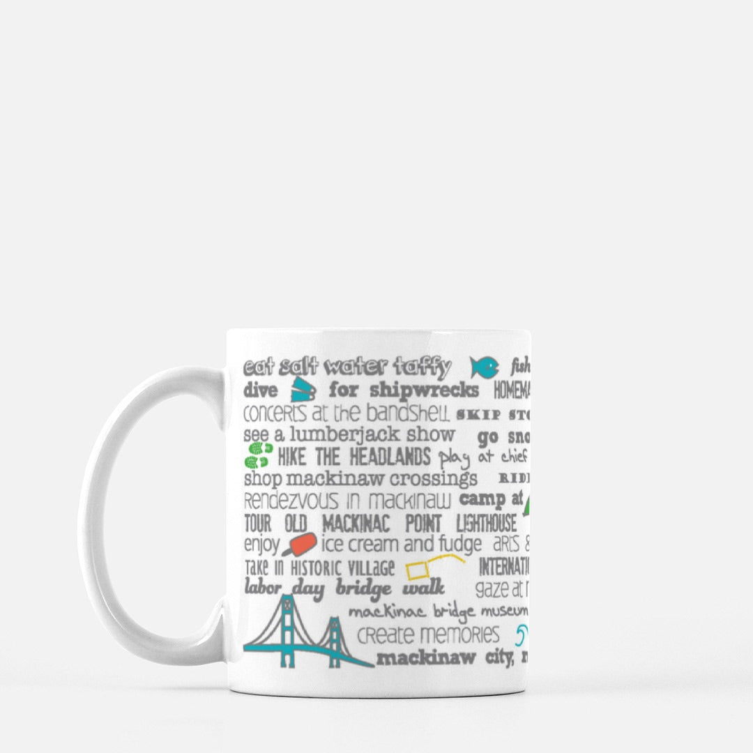 Mug - 11oz Mackinaw City Bucket List