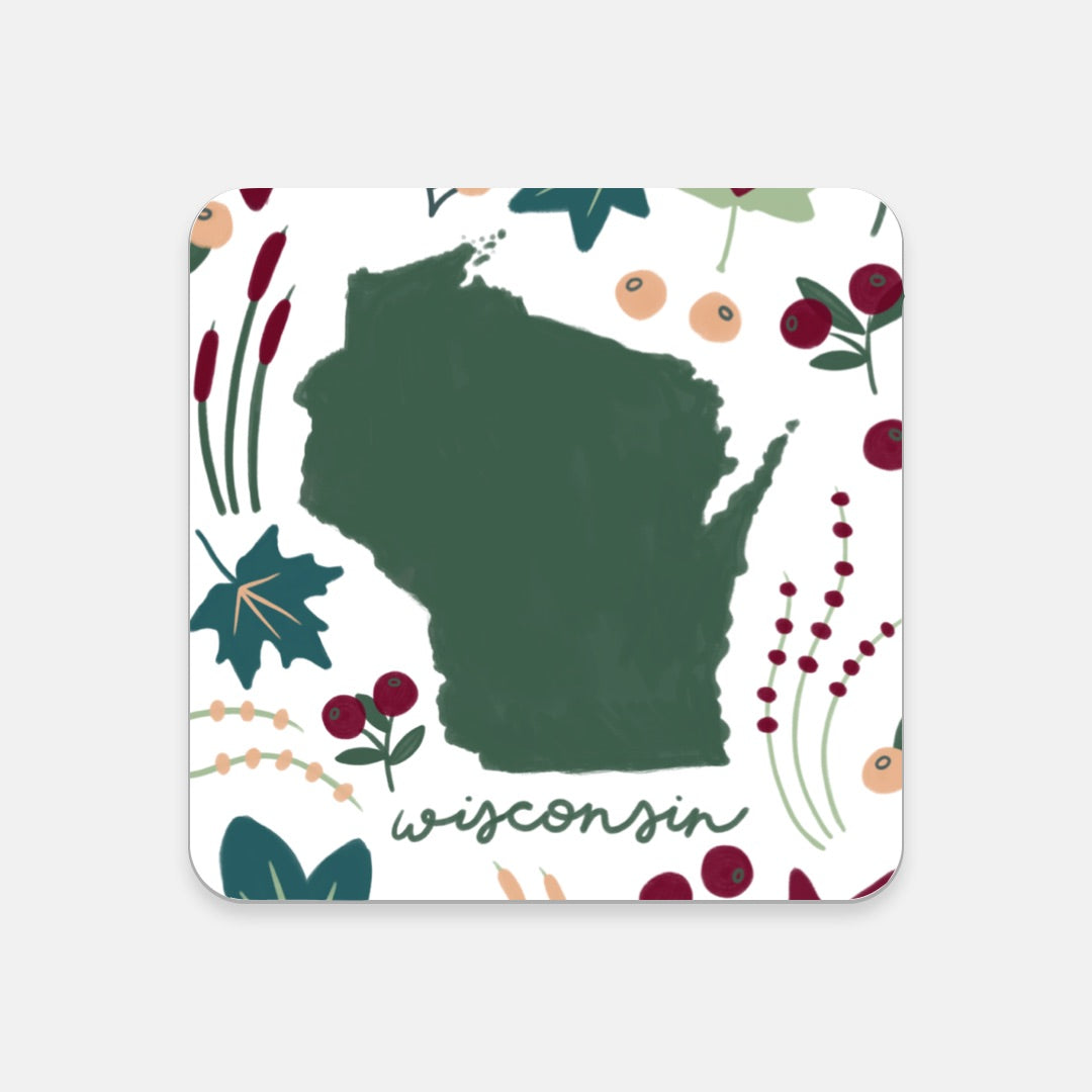 Cork Coaster - Wisconsin Fresh State
