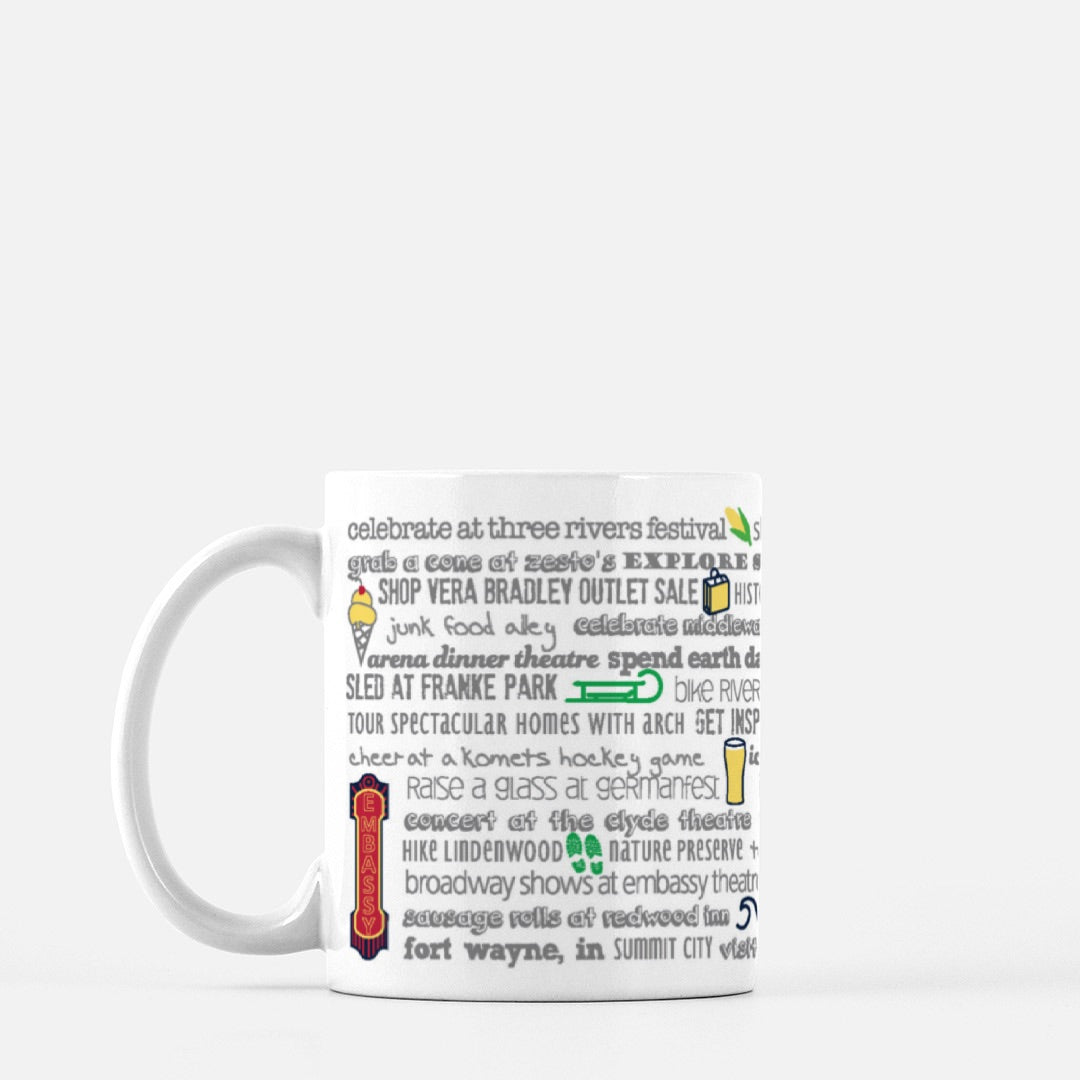 Mug - 11oz Ft. Wayne Bucket List