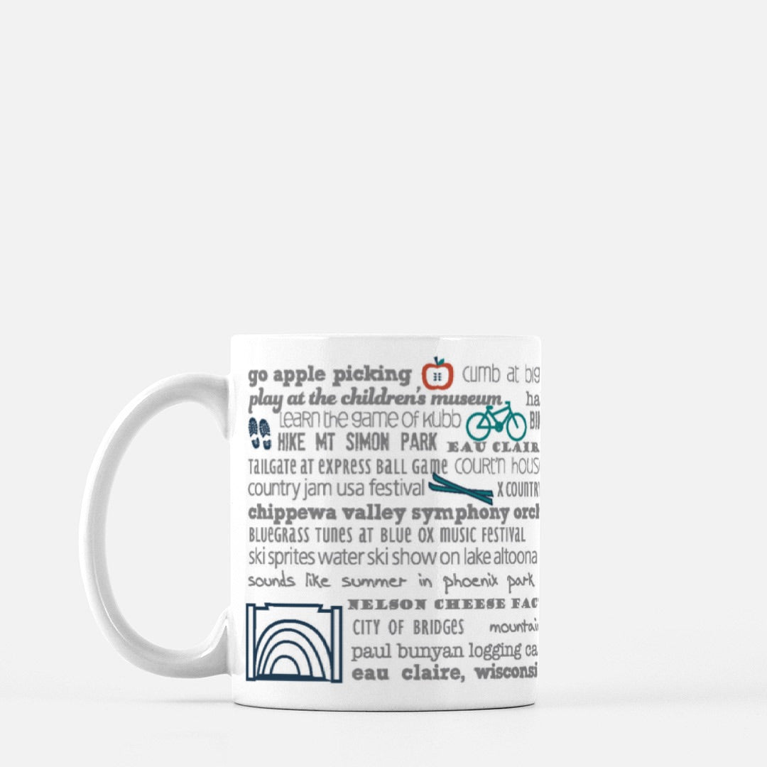 Mug - 11oz Eau Claire Bucket List