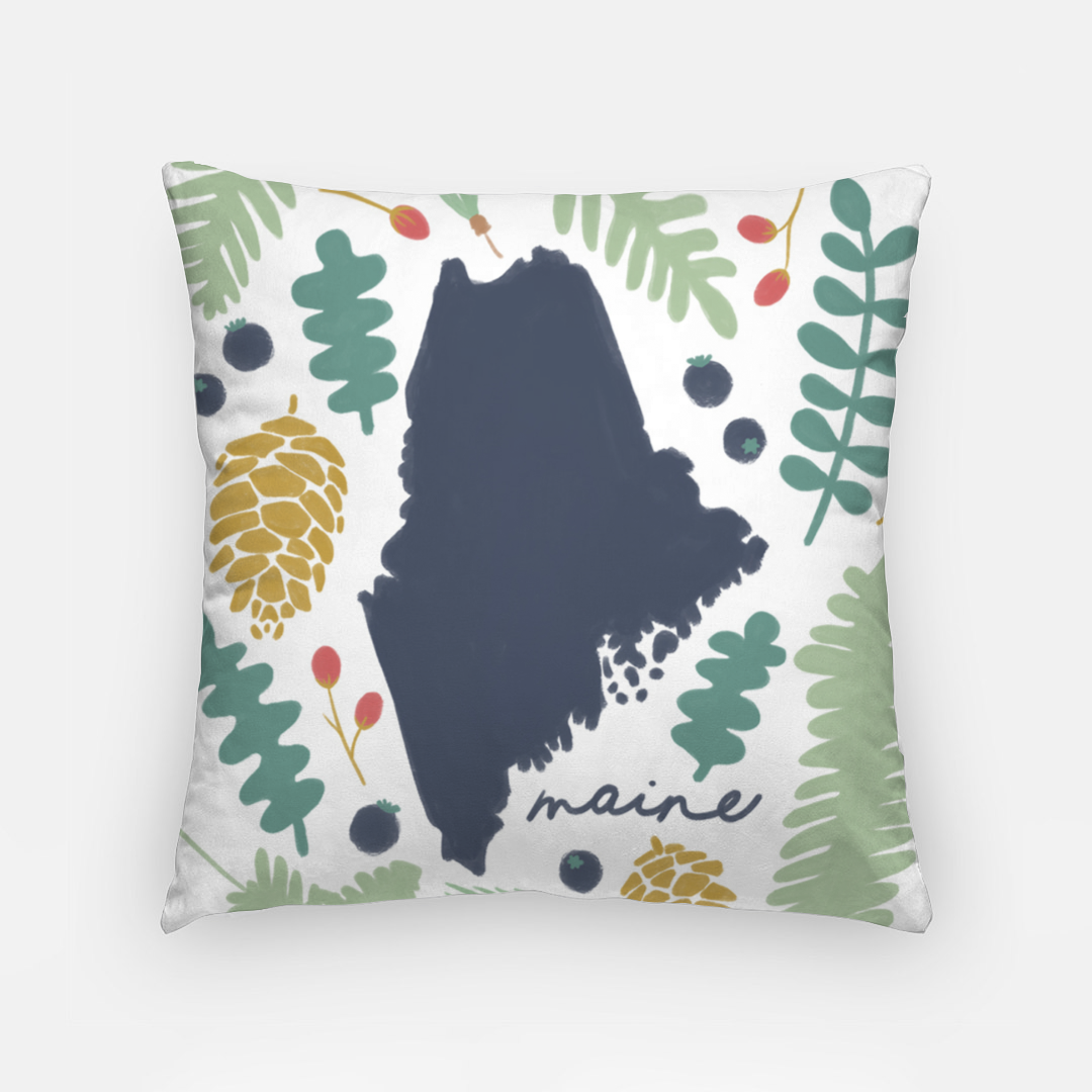 Pillowcase 18 Inch - Maine Fresh State