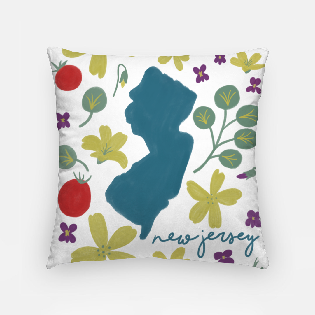 Pillowcase 18 Inch - New Jersey Fresh State