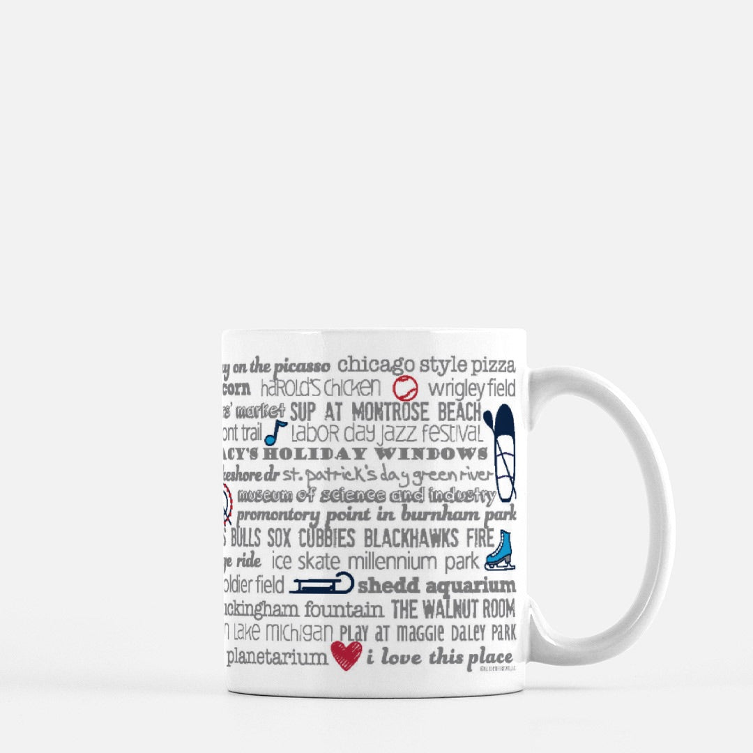 Mug - 11oz Chicago Bucket List