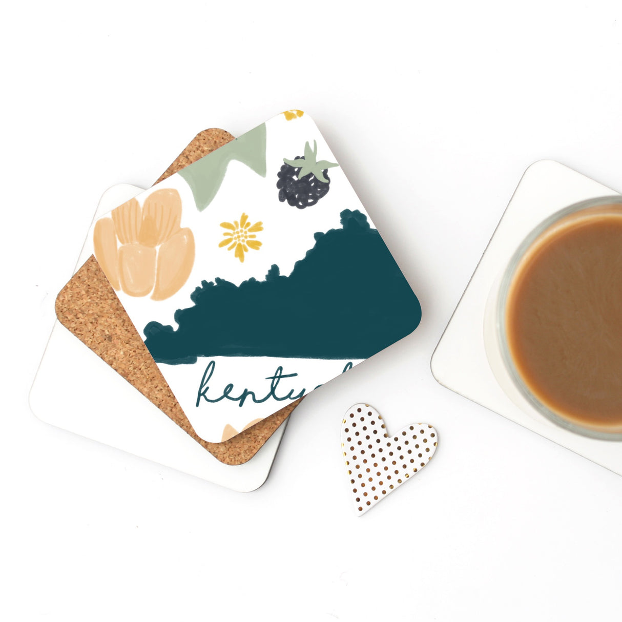 Cork Coaster - Kentucky Fresh State