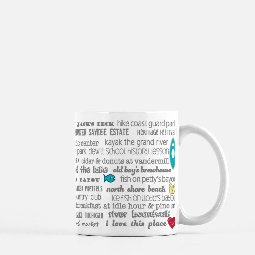 Mug - 11oz Spring Lake Bucket List