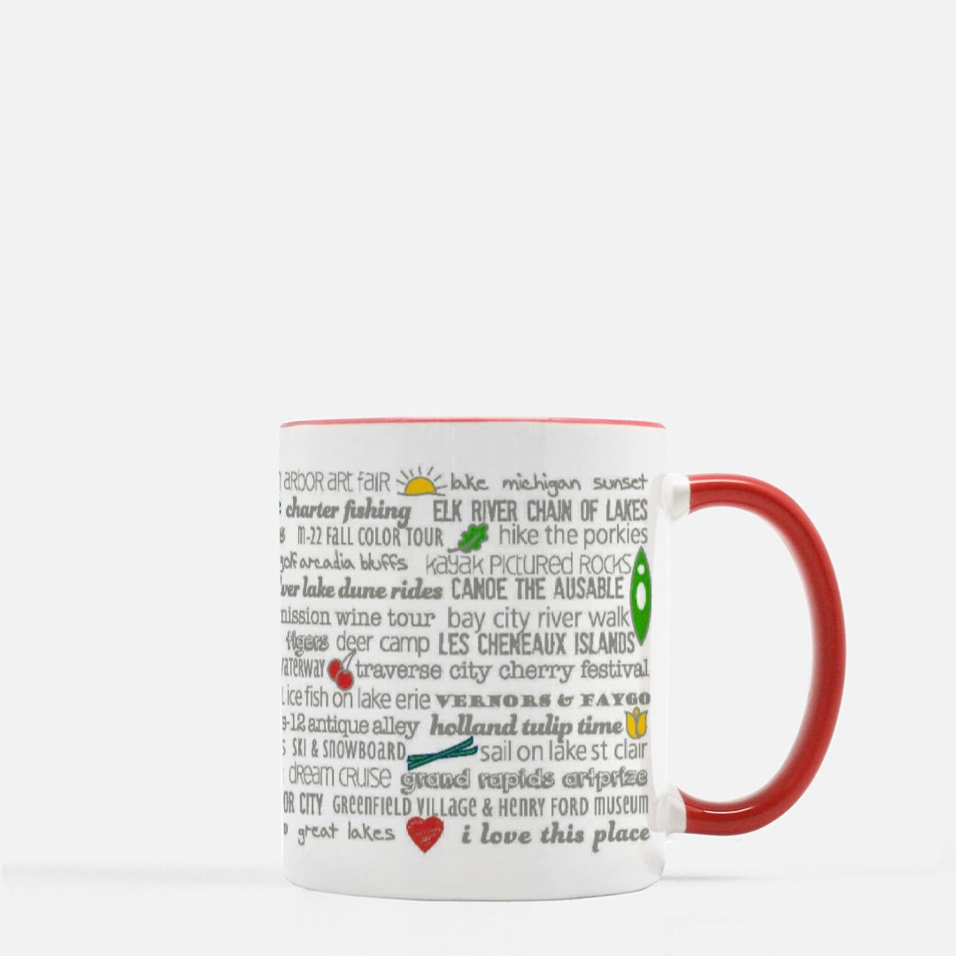 Mug 11 oz - Michigan Bucket List