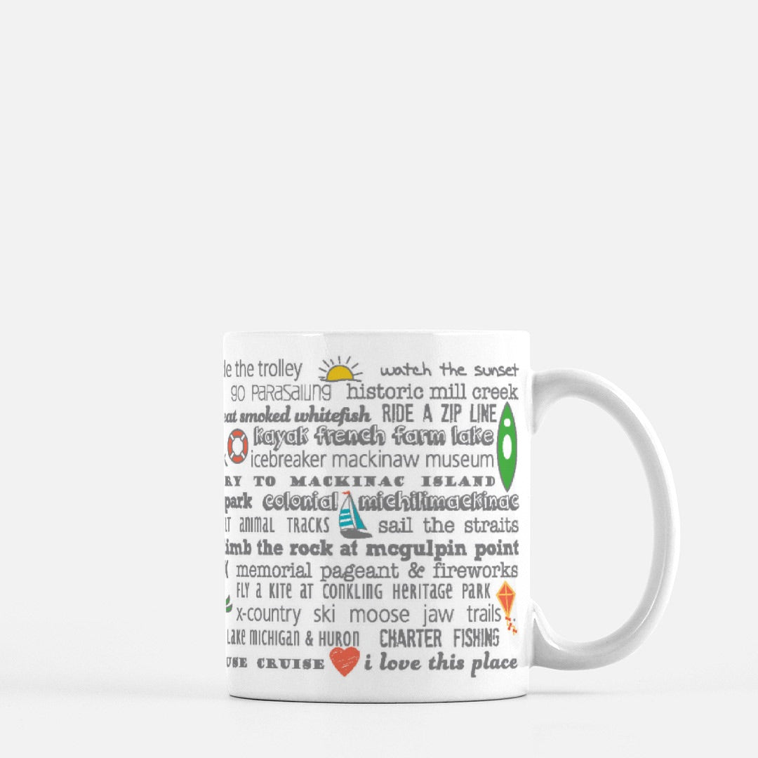 Mug - 11oz Mackinaw City Bucket List