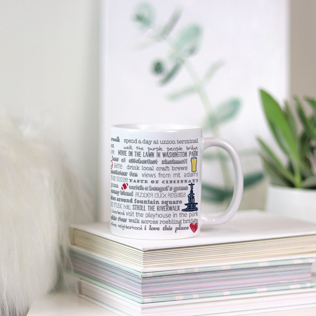 Mug - 11oz Cincinnati Bucket List