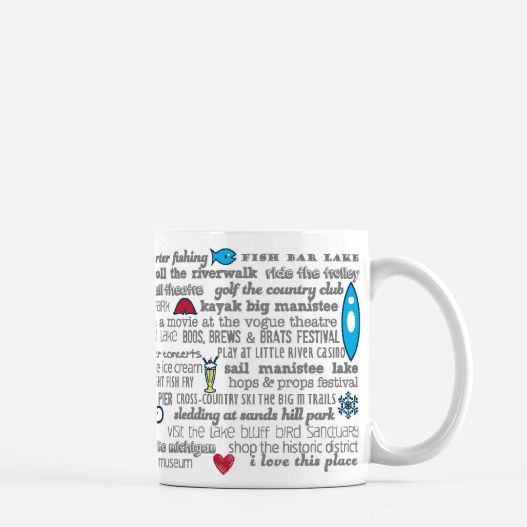 Mug - 11oz Manistee Bucket List