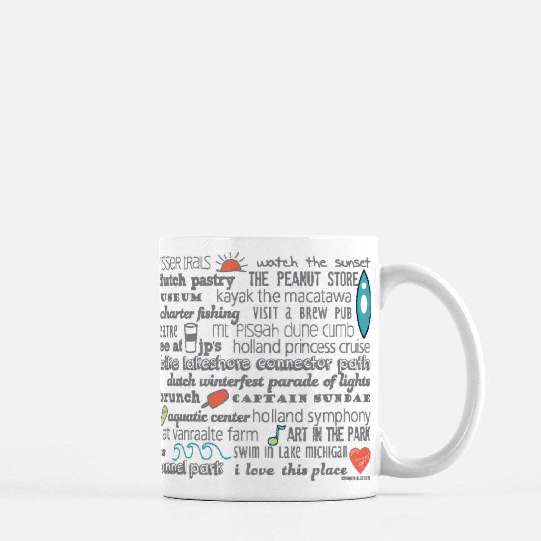 Mug - 11oz Holland Bucket List