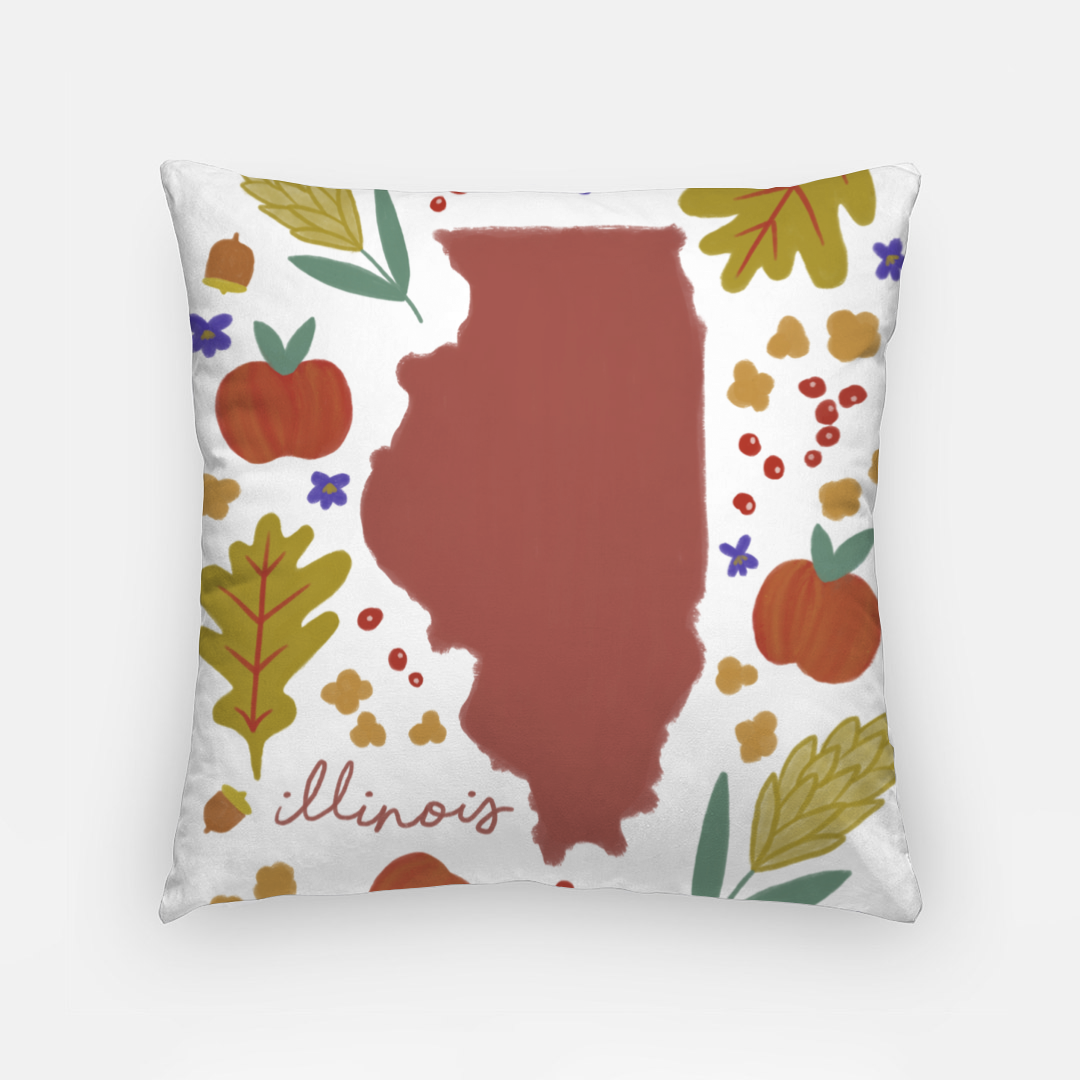 Pillowcase 18 Inch - Illinois Fresh State