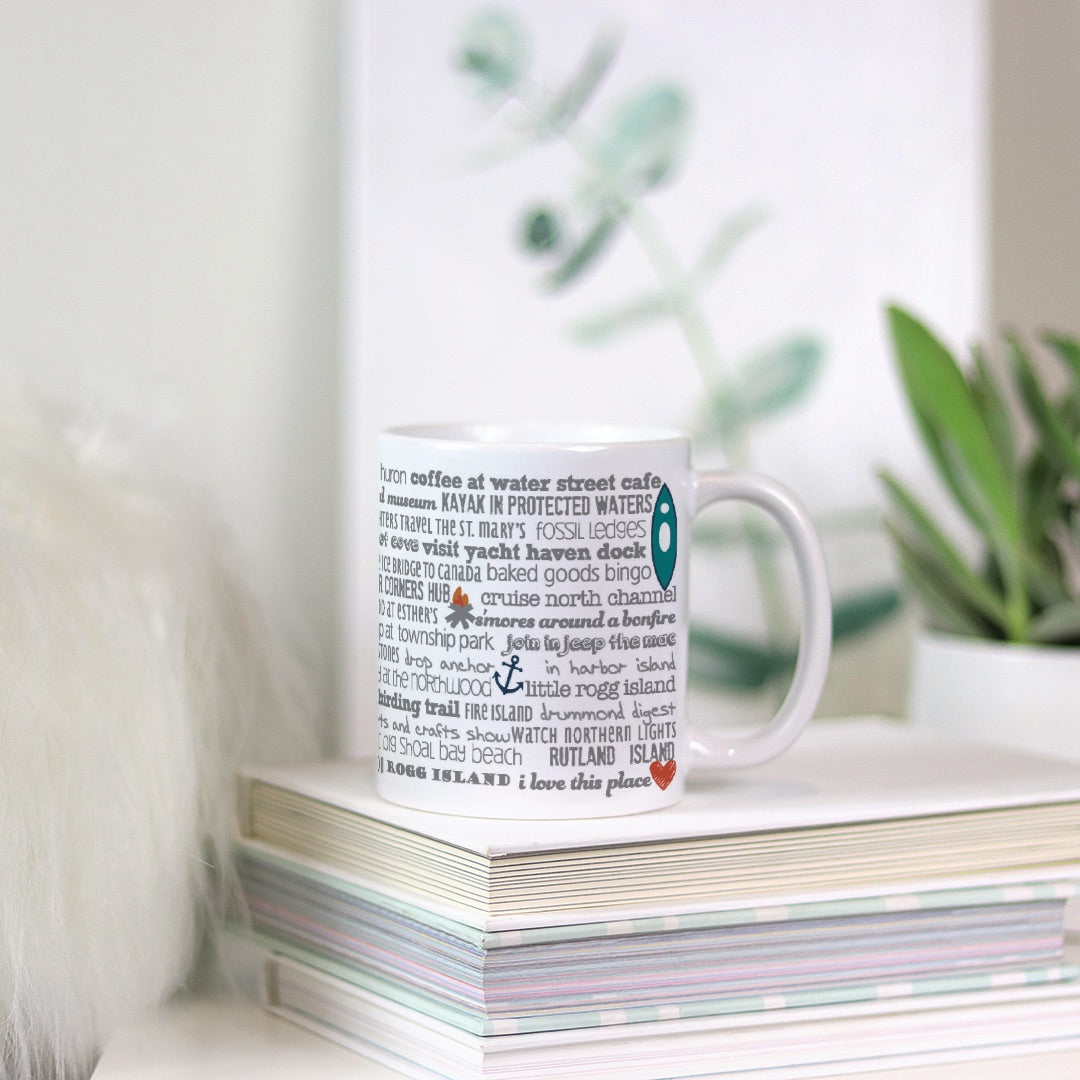 Mug - 11oz Drummond Island Bucket List