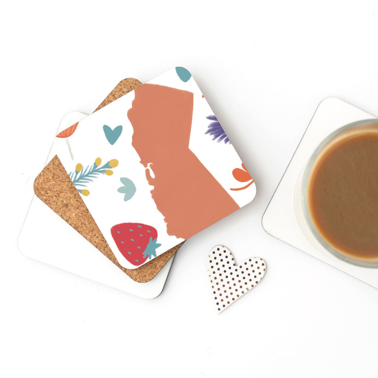 Cork Coaster - California Fresh State