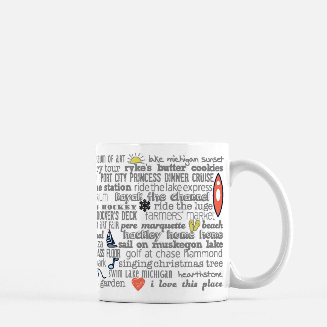 Mug - 11oz Muskegon Bucket List
