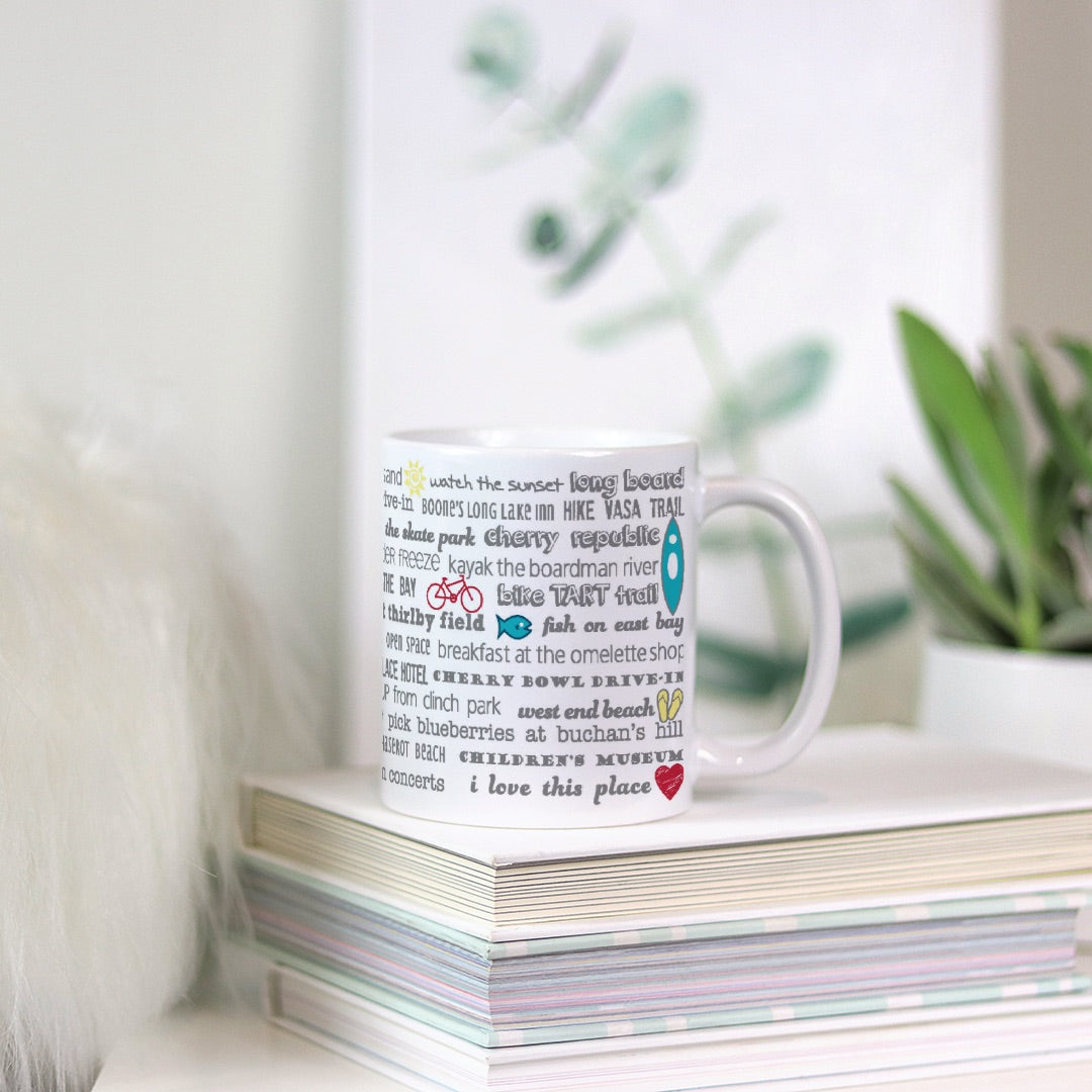 Mug - 11oz Traverse City Bucket List