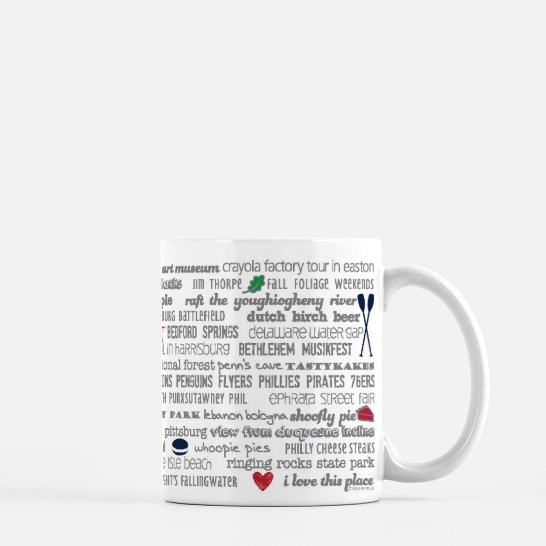 Mug - 11oz Pennsylvania Bucket List
