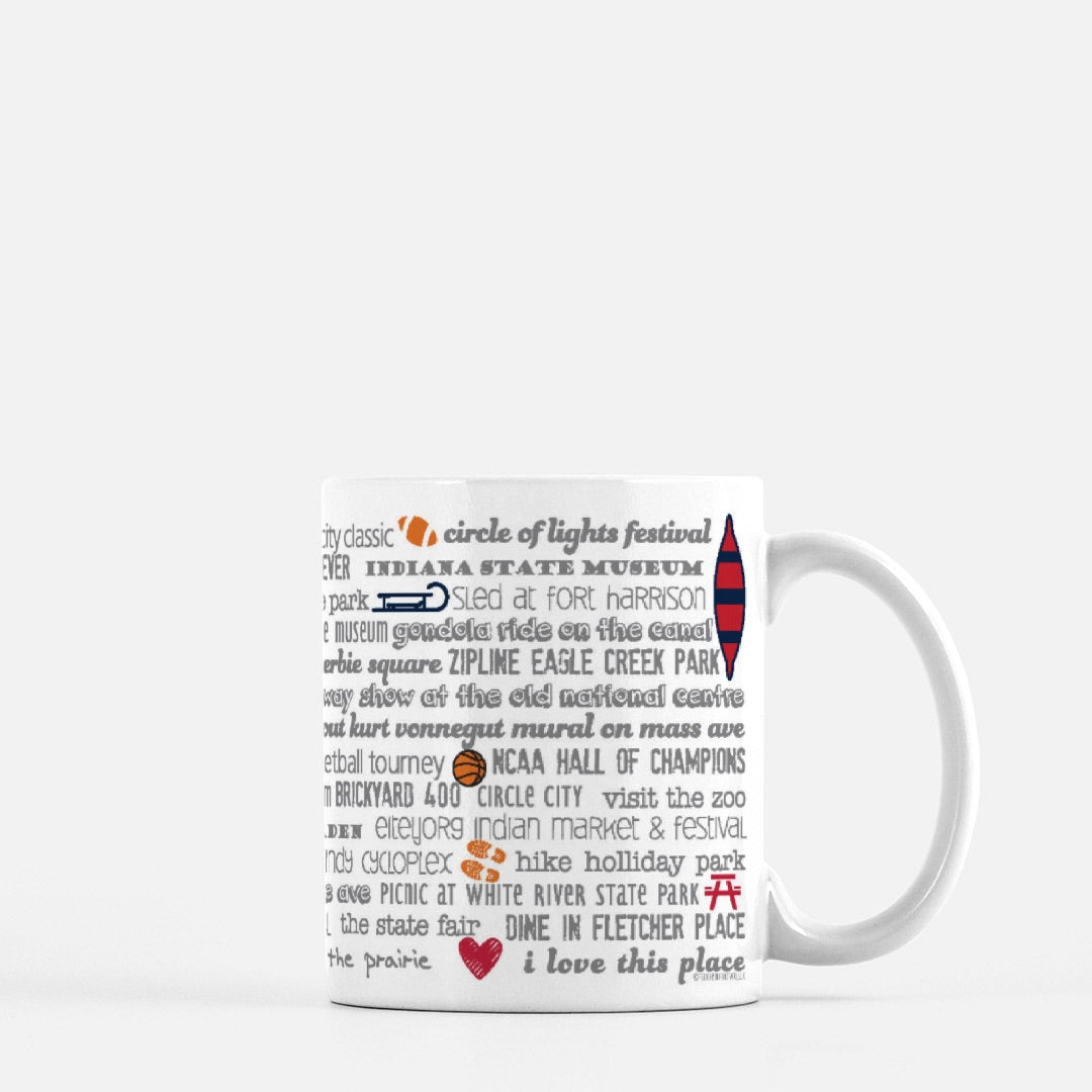 Mug - 11oz Indianapolis Bucket List