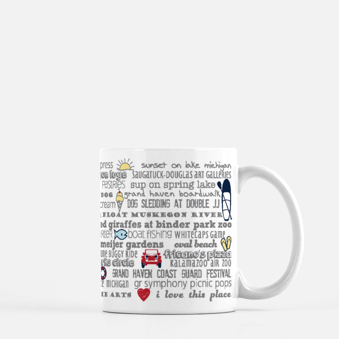 Mug - 11oz West Michigan Bucket List