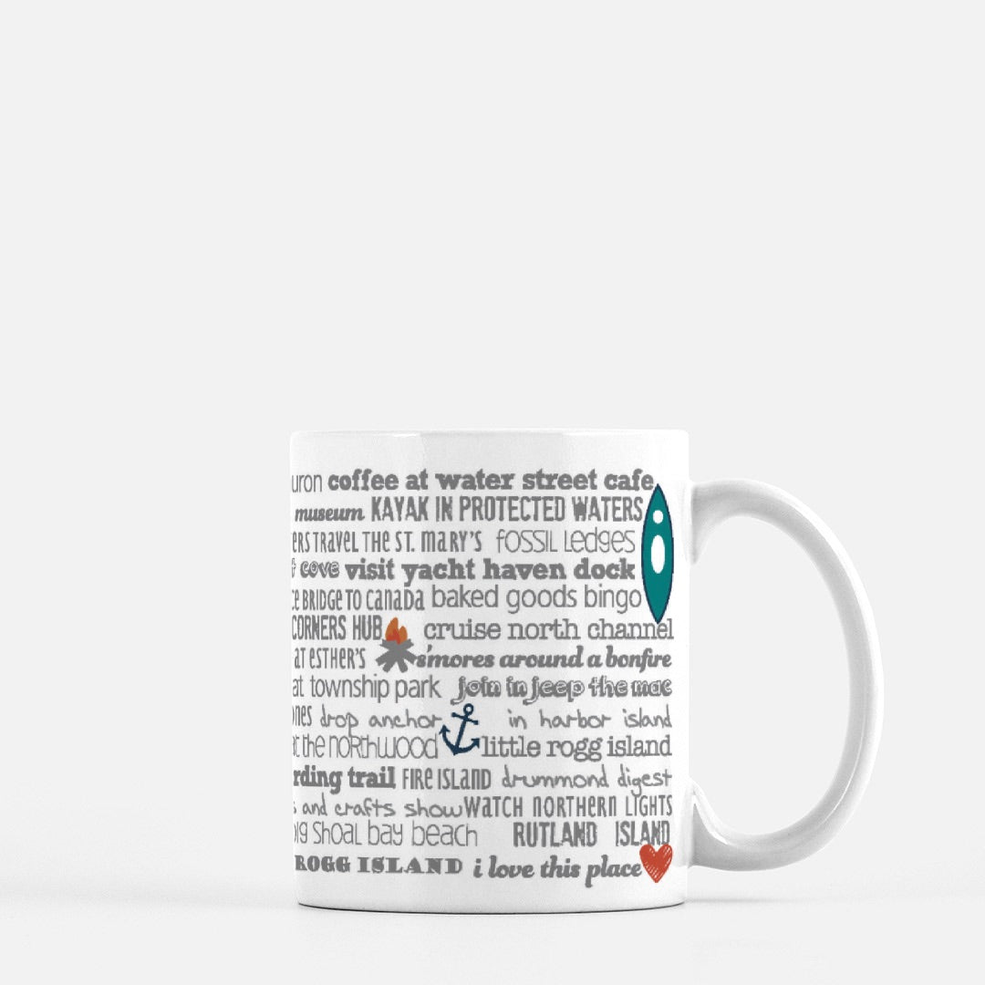 Mug - 11oz Drummond Island Bucket List