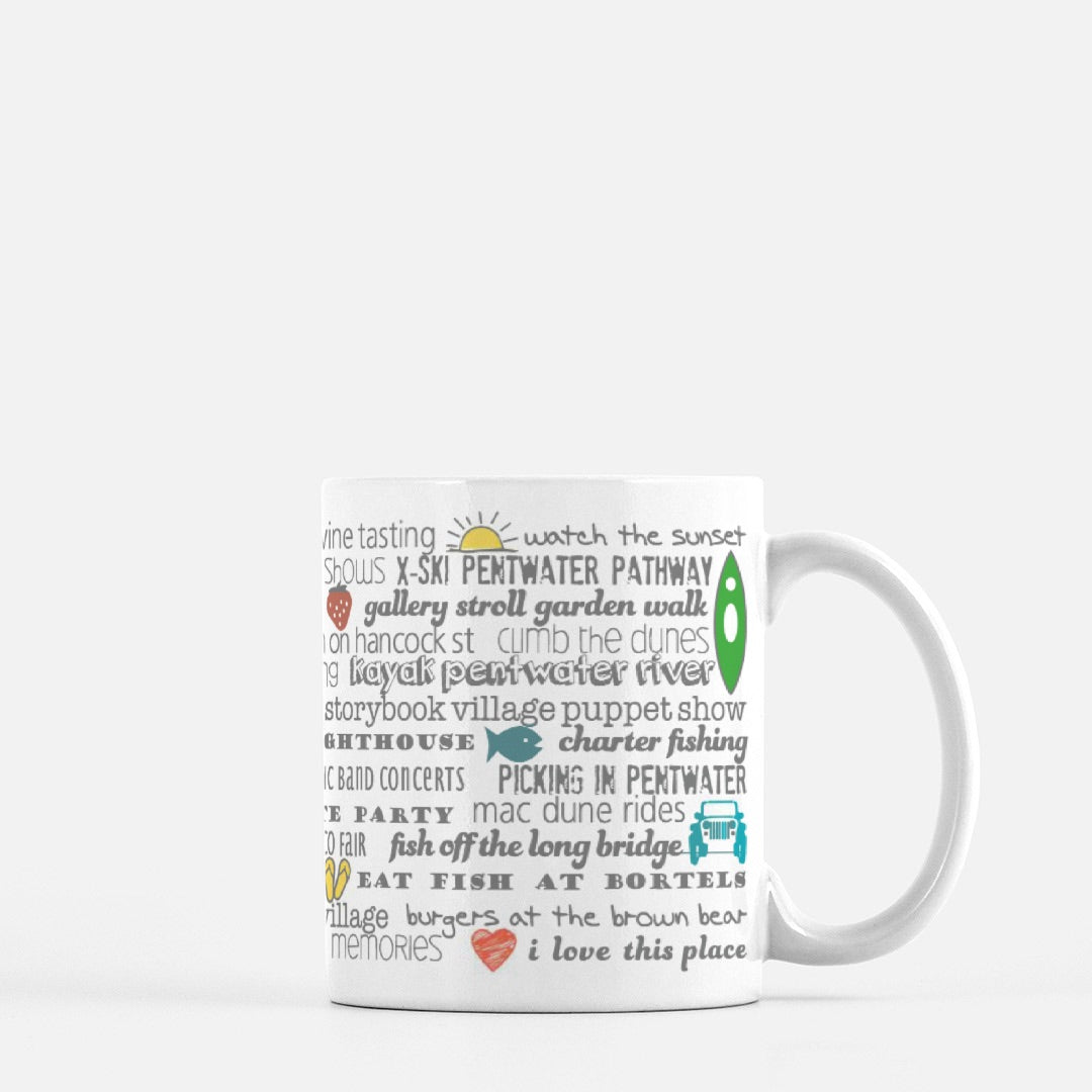 Mug - 11oz Pentwater Bucket List