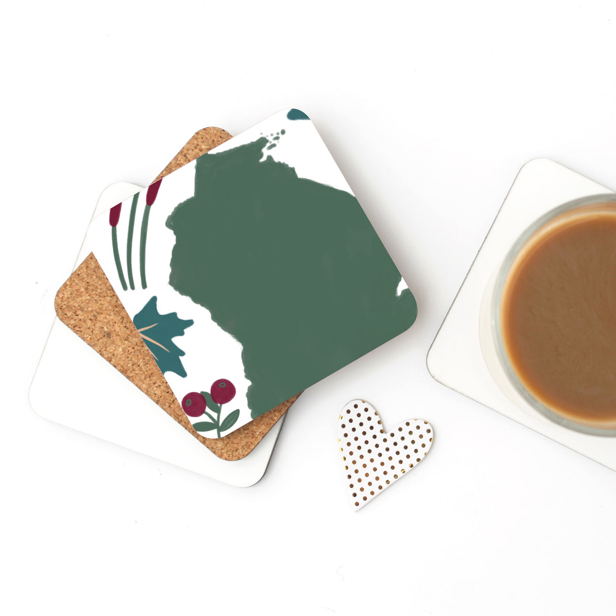 Cork Coaster - Wisconsin Fresh State