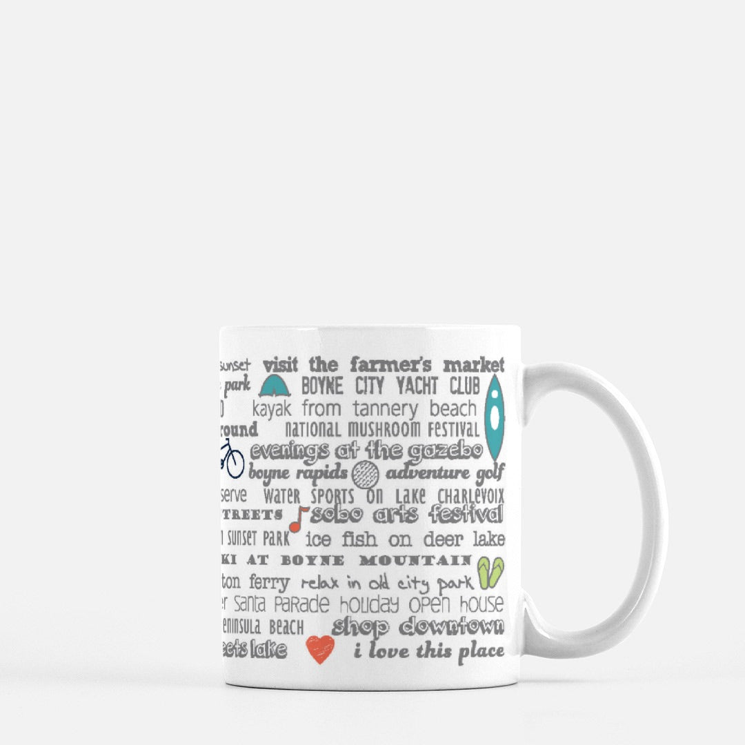 Mug - 11oz Boyne City Bucket List