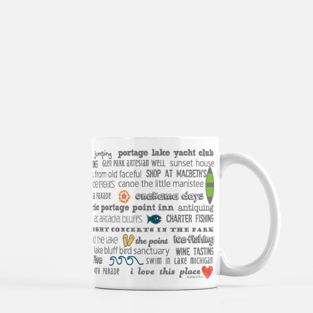 Mug - 11oz Onekama Bucket List