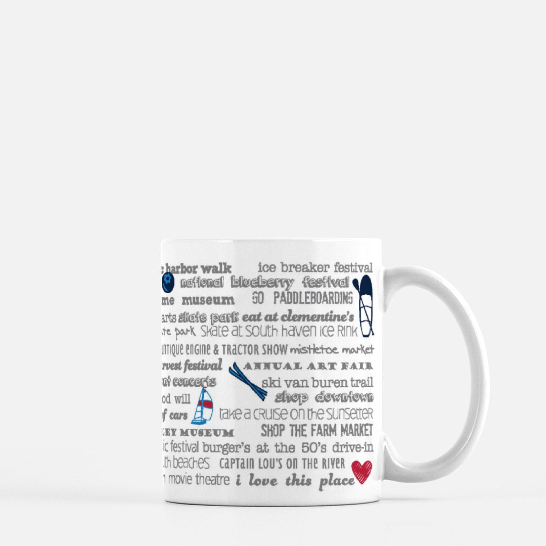 Mug - 11oz South Haven Bucket List