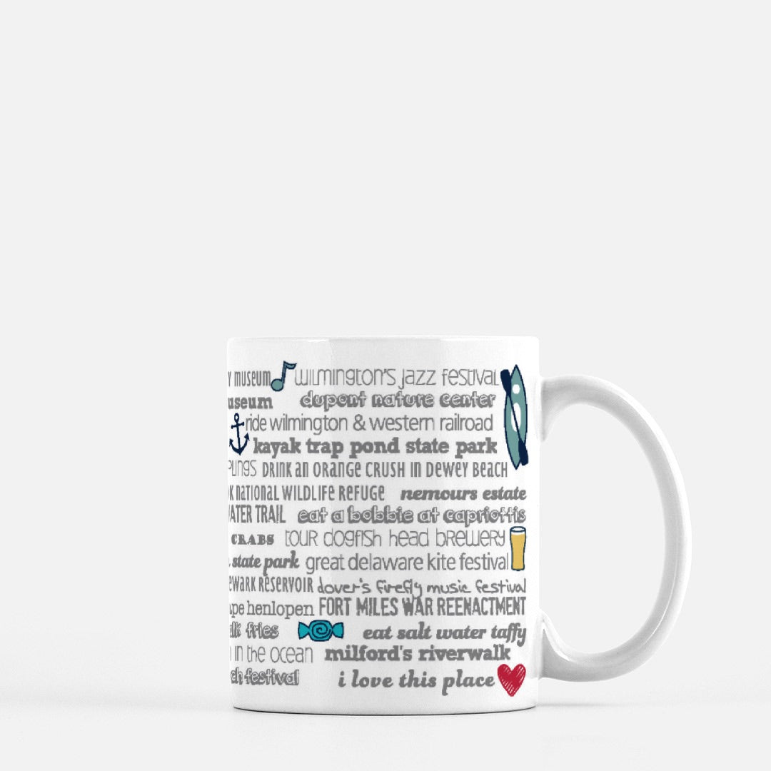 Mug - 11oz Delaware Bucket List